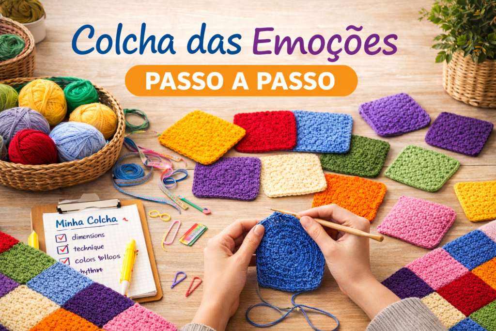 colcha das emoções passo a passo